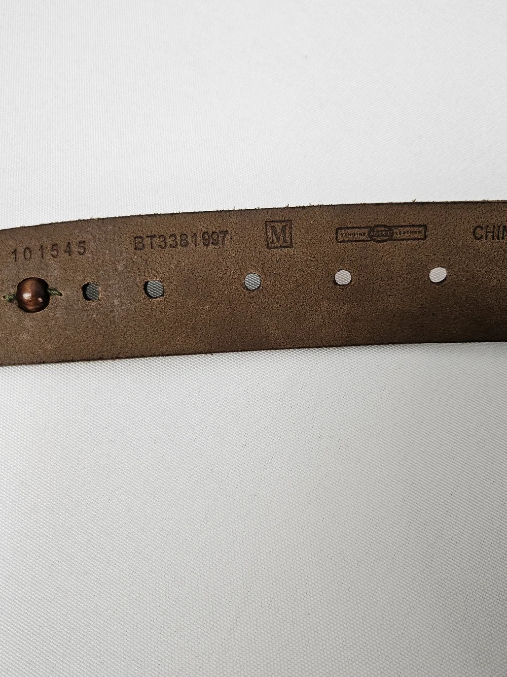 Fossil Leather Multicolor Studded Women's Belt - Green & Pink Accent